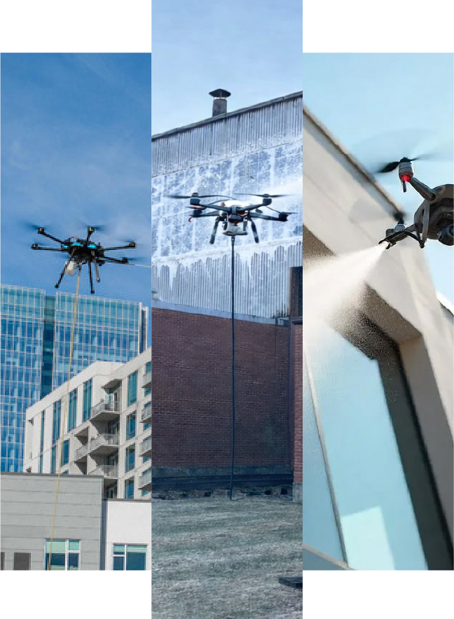 Drone documentation collage